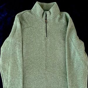 $20 ➡️ Large Green Quarter Zip Sweater